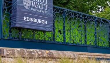 Edinburgh campus signage.
