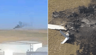 One dead and several injured after two aircraft smash into each other mid-air