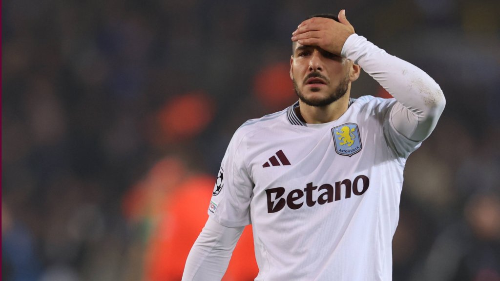 Emi Buendia in Champions League action for Aston Villa