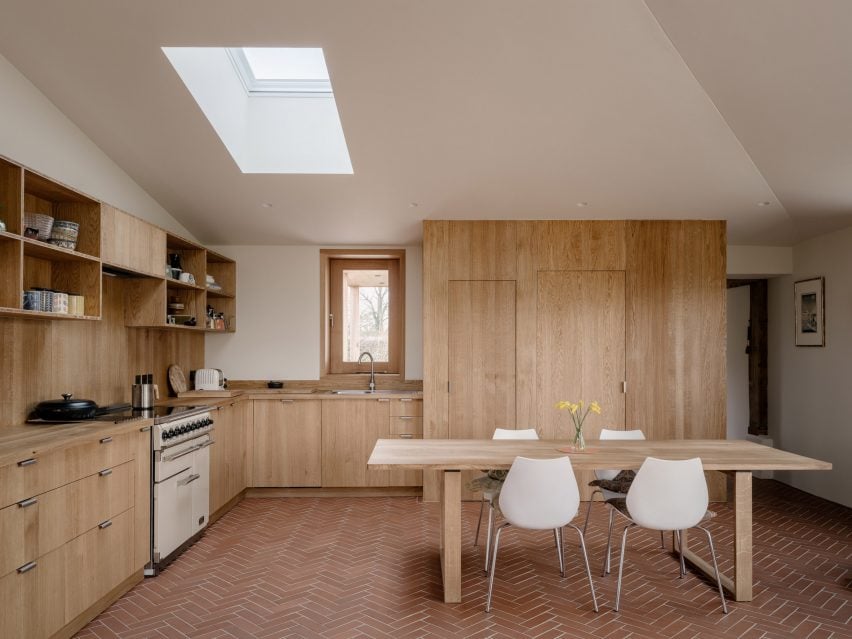 Interior of the Church Cottage extension by James Grayley Architecture