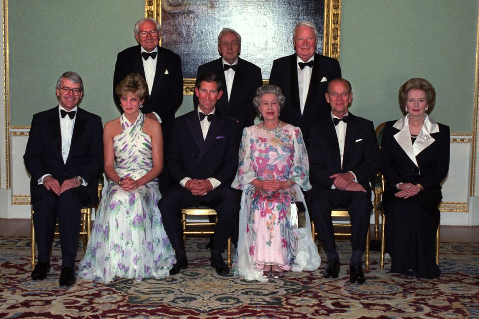 John Major and Princess Diana