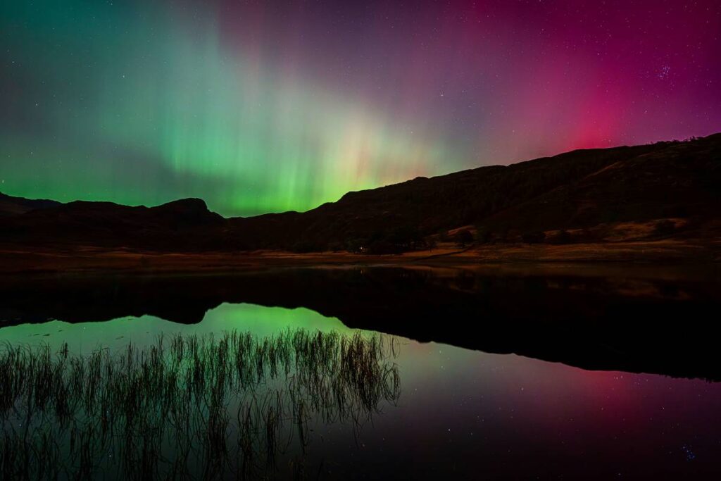 northern lights manchester september ambleside photography