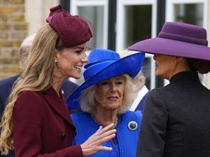 Kate Middleton, Queen Camilla, and Melania Trump.