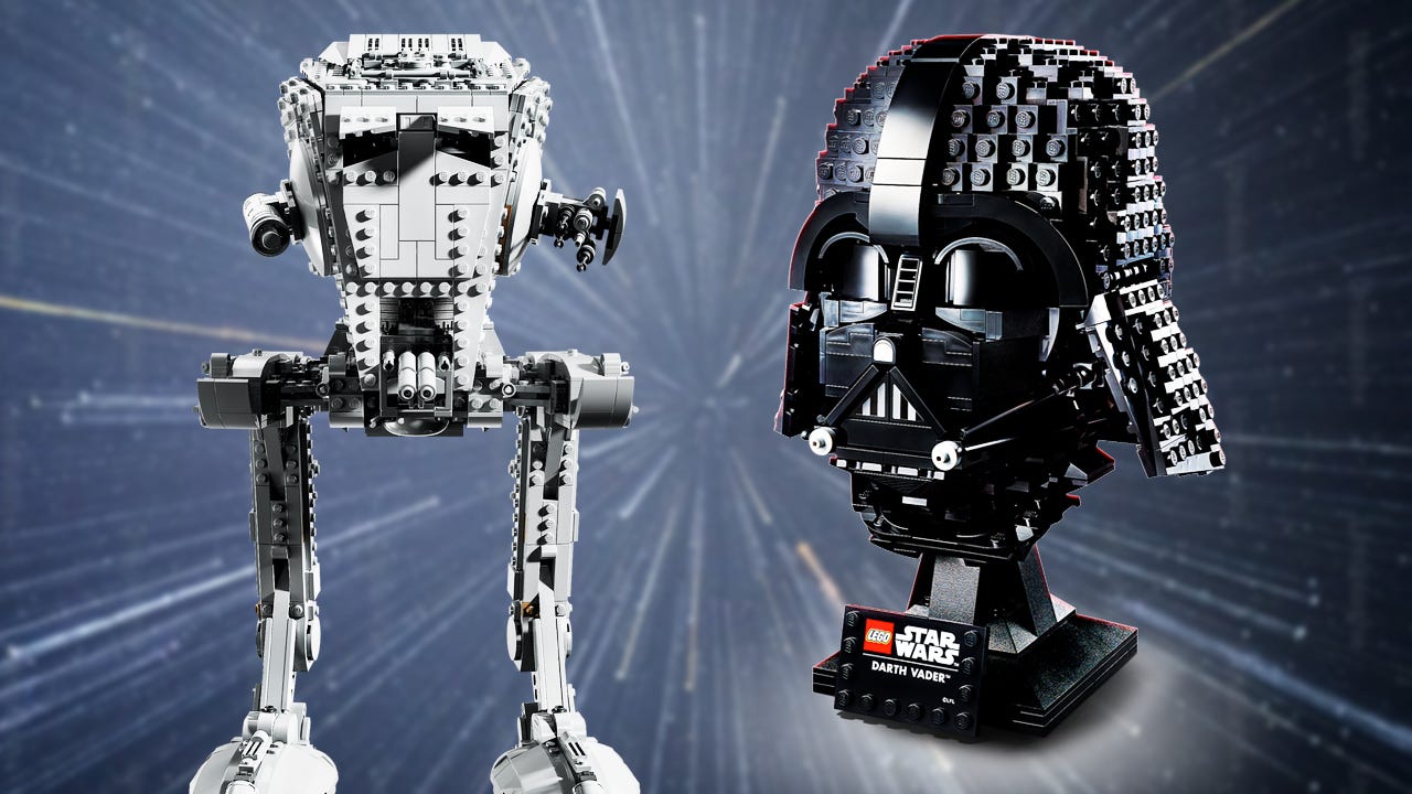 Save 25% Off This LEGO Star Wars Darth Vader Helmet and AT-ST Walker UCS Bundle