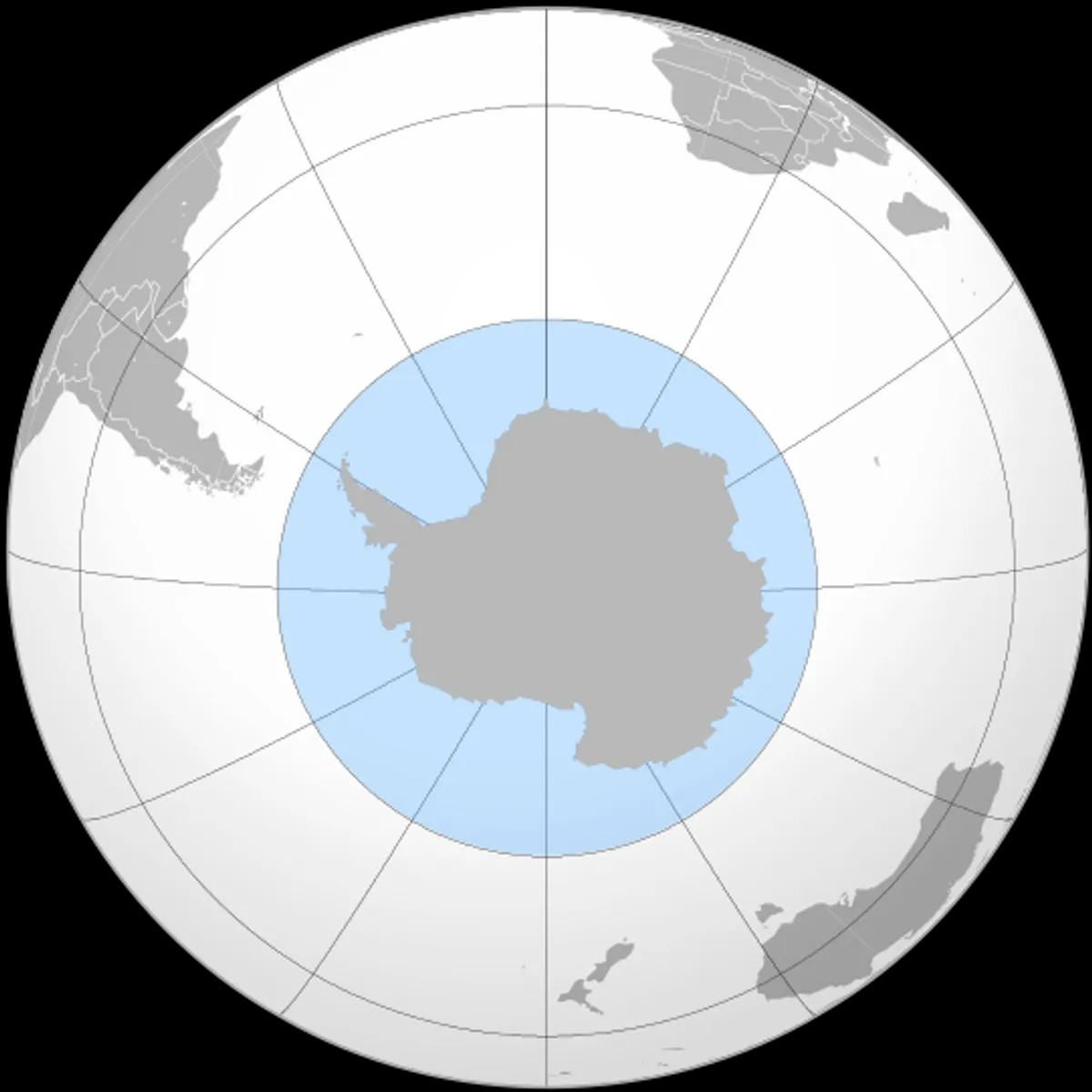 The Southern Ocean encircling Antarctica