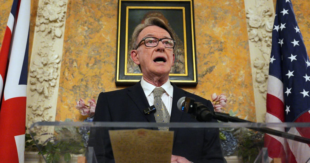 Britain’s US ambassador Mandelson appeared to call Epstein ‘best pal’ – POLITICO