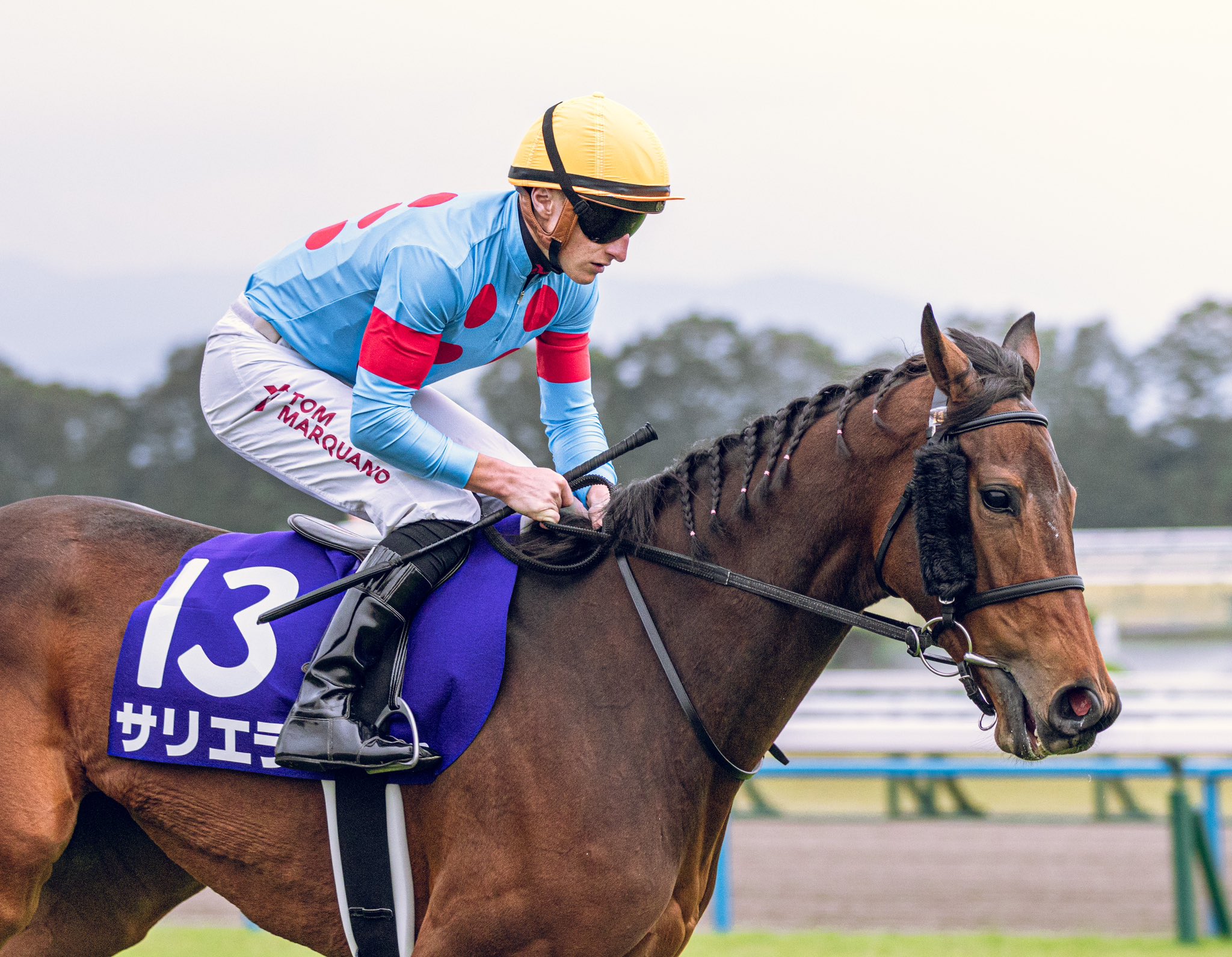 Tom Marquand riding at Kyoto