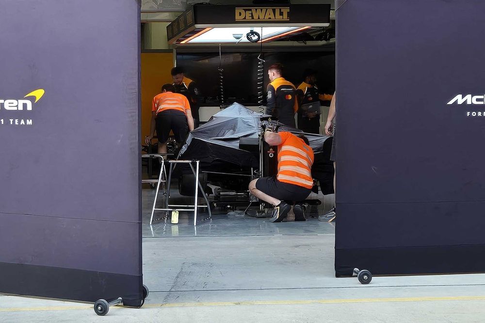 McLaren garage