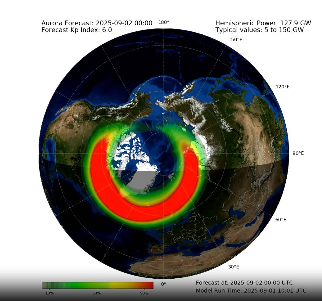 met office northern lights forecast manchester september