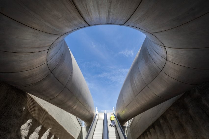 Anish Kapoor-designed station entrance