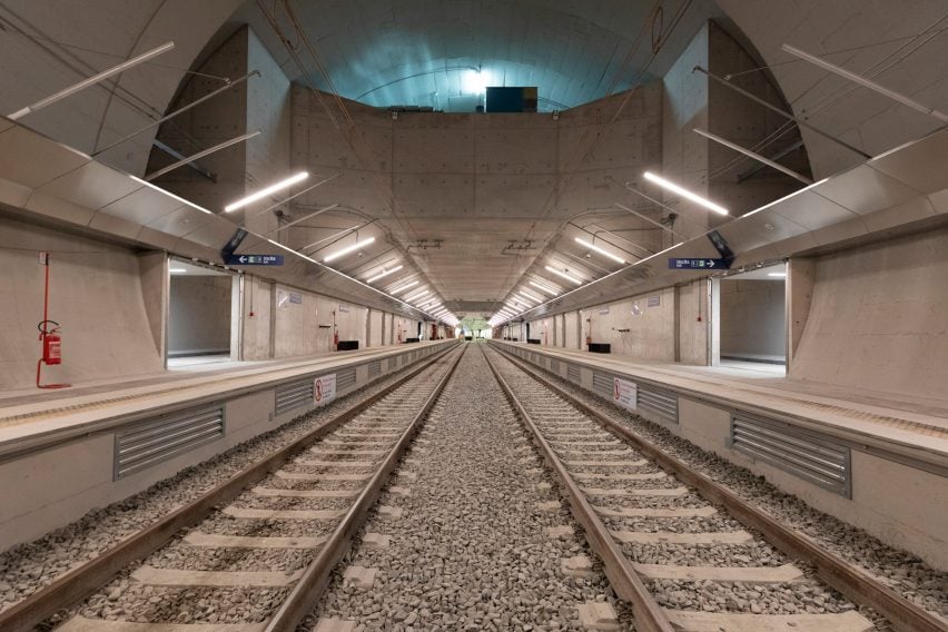 Inside Monte Sant'Angelo station in Naples