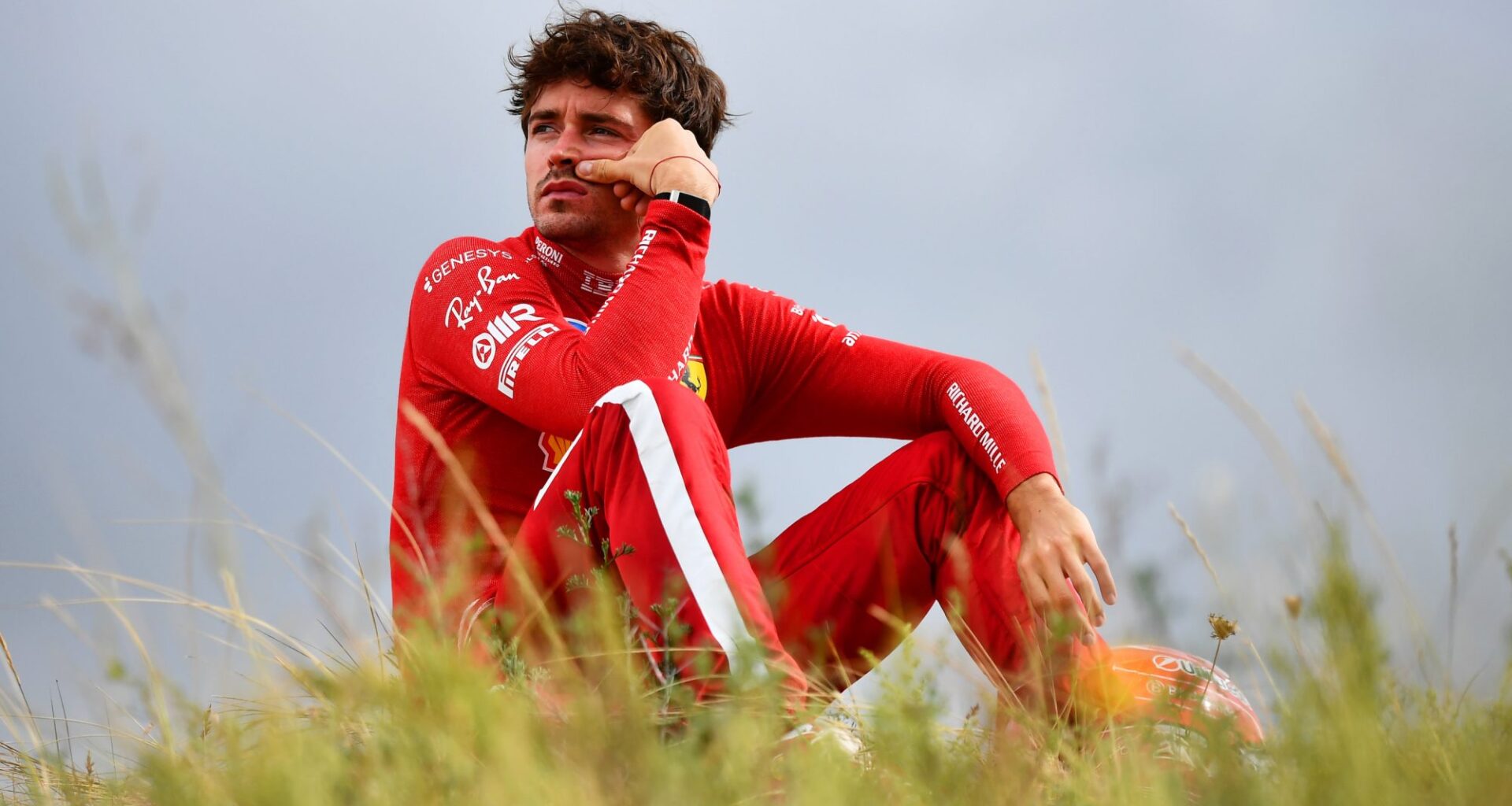 Let's Appreciate Some Photos Of A Dejected Charles Leclerc Retreating To The Grassy Wild