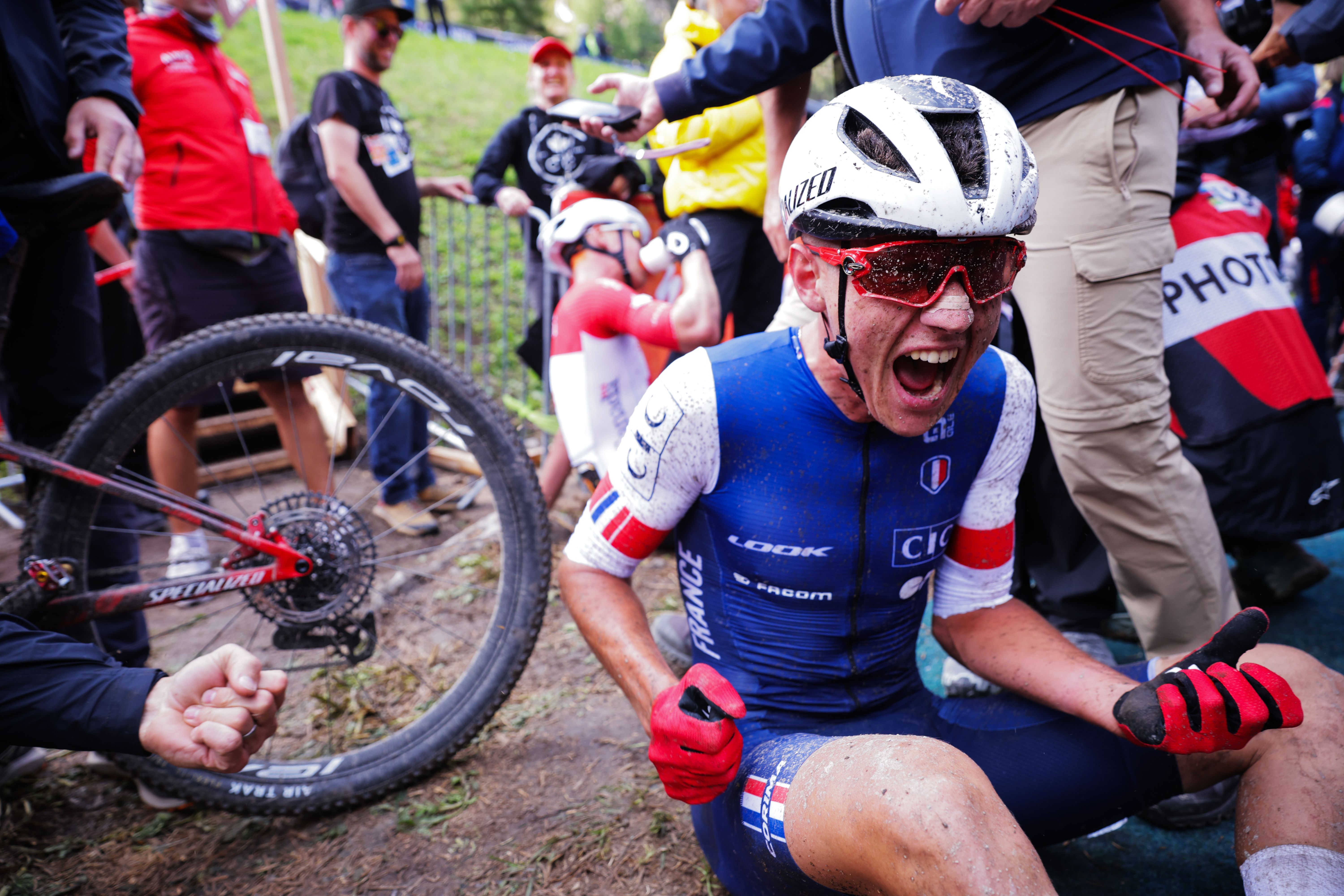 2025 UCI Mountain Bike World Championships - 09 Sep 2025Cycling - 2025 UCI Mountain Bike World Championships - Cross-country Short Track - Zermatt, Valais, Switzerland - Men Under-23 Final - Adrien Boichis (France) wins the Men Under-23 Cross-country Short Track World ChampionshipBy: Ed Sykes/SWpix.com/Shutterstock