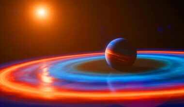 Illustration of a gas giant planet around Alpha Centauri A as detected by NASA's James Webb Space Telescope.