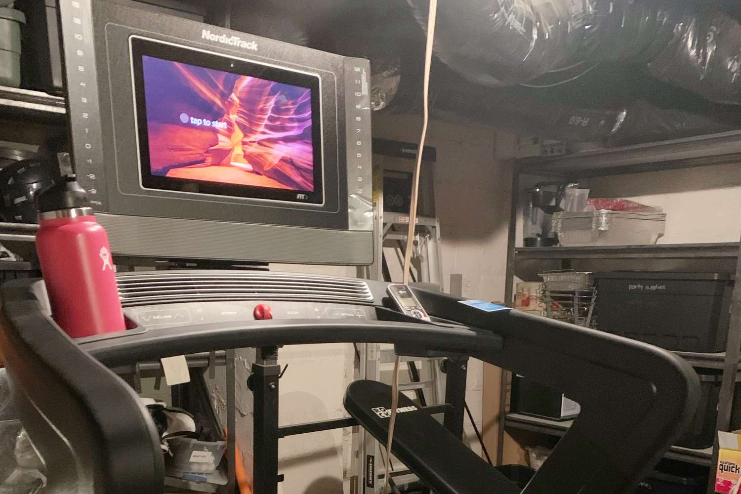 The screen and buttons on the NordicTrack Commercial 2450