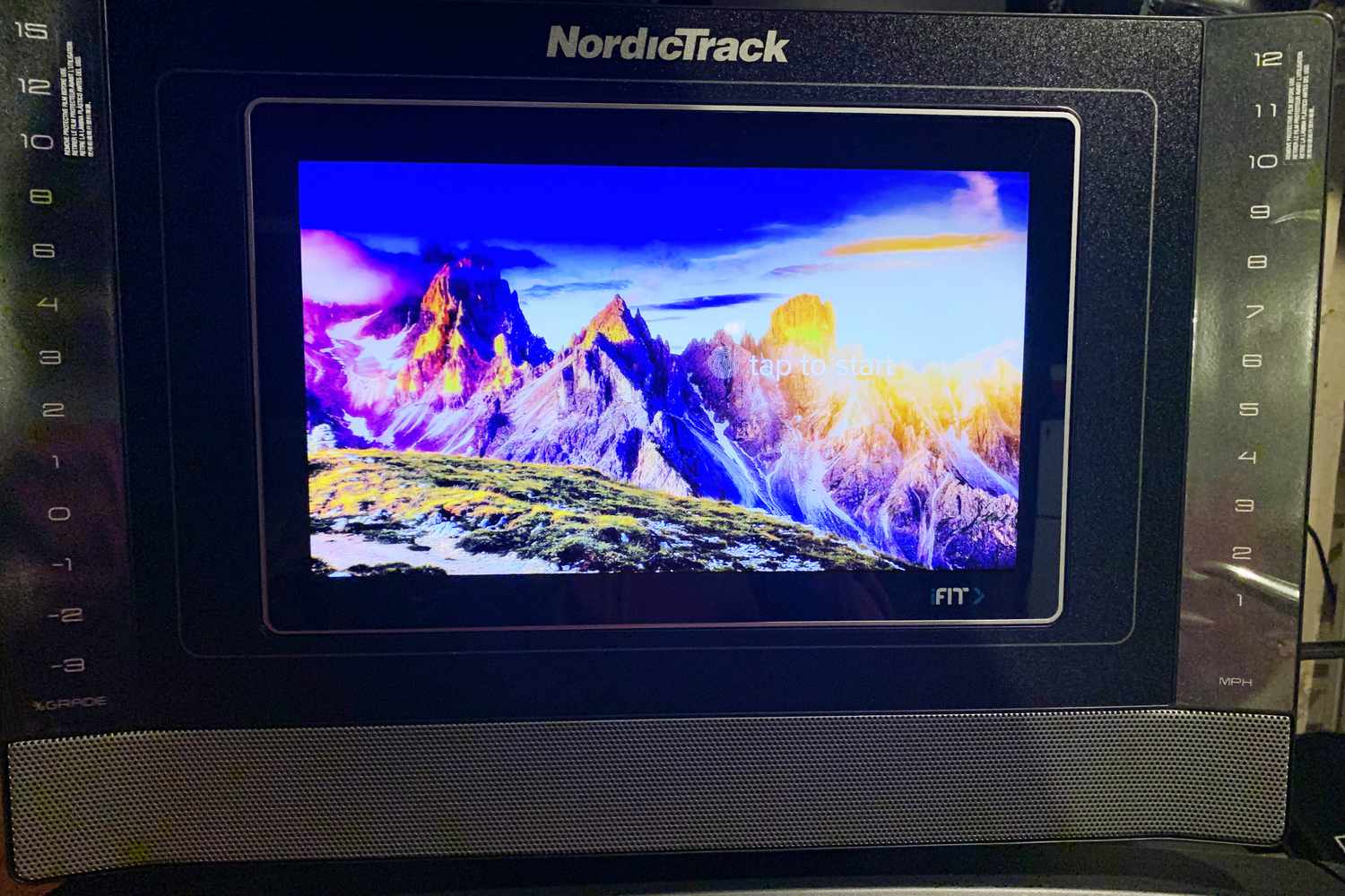 The digital display on the NordicTrack Commercial 2450