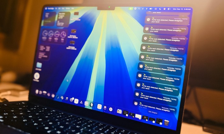Notifications from Pose Nudge app on Mac.