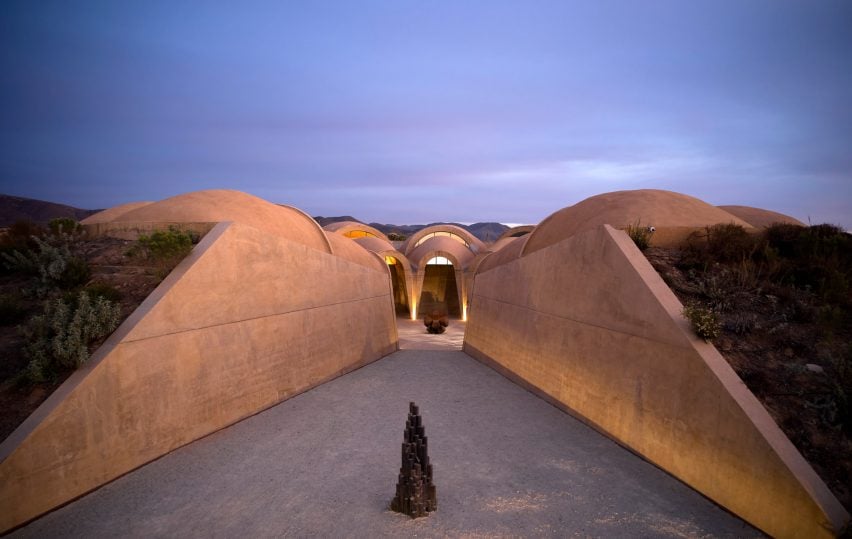 Circular winery in Mexico