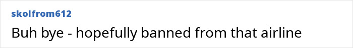 Screenshot of a social media comment about an entitled passenger going viral after being kicked off a flight.
