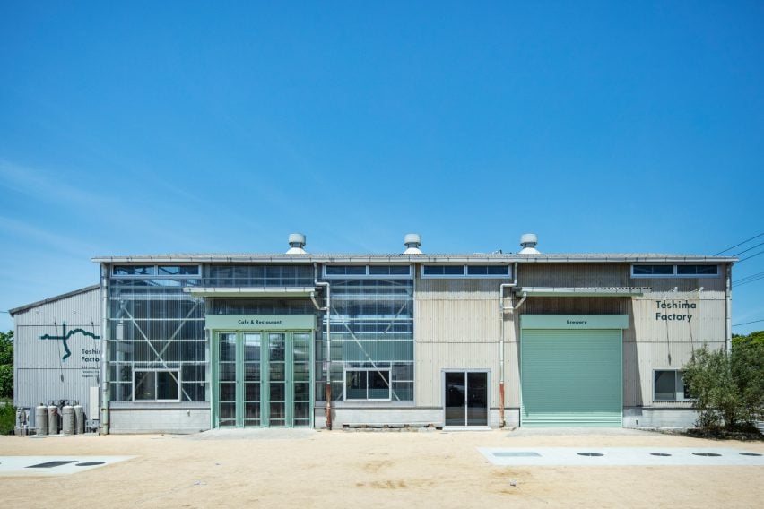 Exterior of cafe in Japan