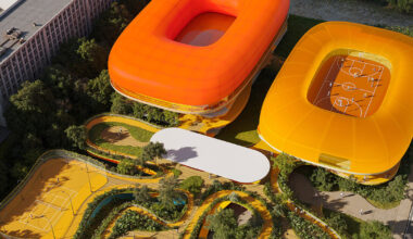 ETFE membranes top selgascano's sports center for shanghai