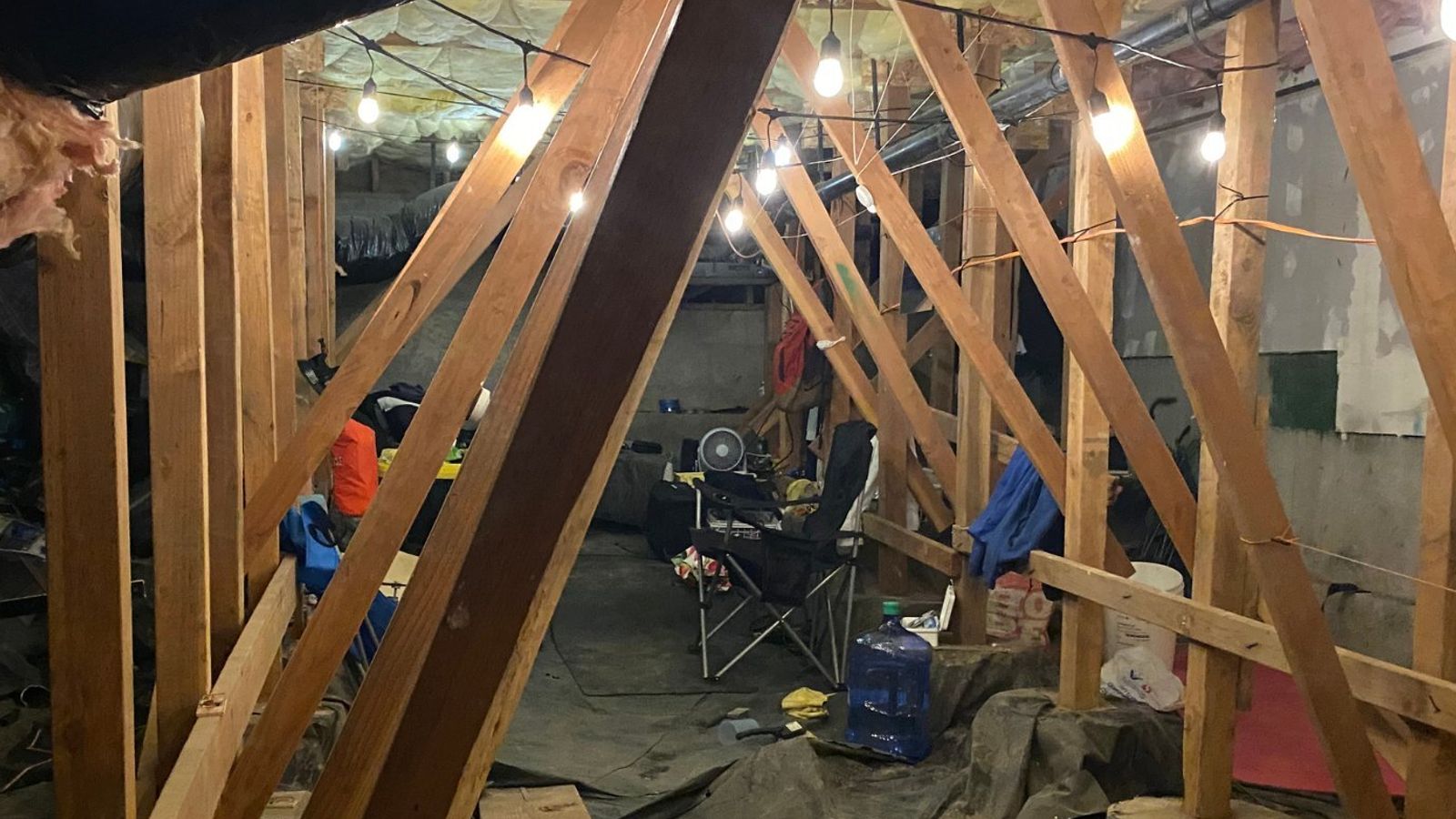 Beniamin Bucur was allegedly living in a crawl space in a house in Oregon. Pic: Clackamas County Sheriff's Office