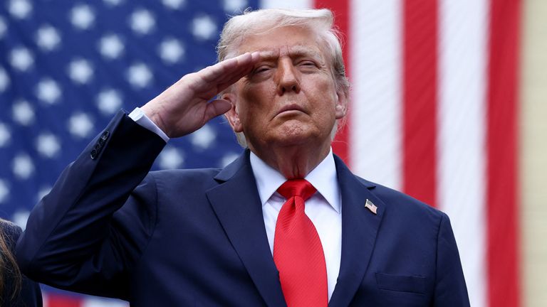 Donald Trump will visit the UK next week. Pic: Reuters