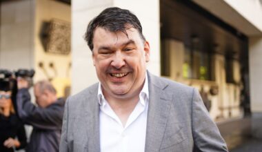 Father Ted co-creator Graham Linehan at Westminster Magistrates' Court. Pic: PA