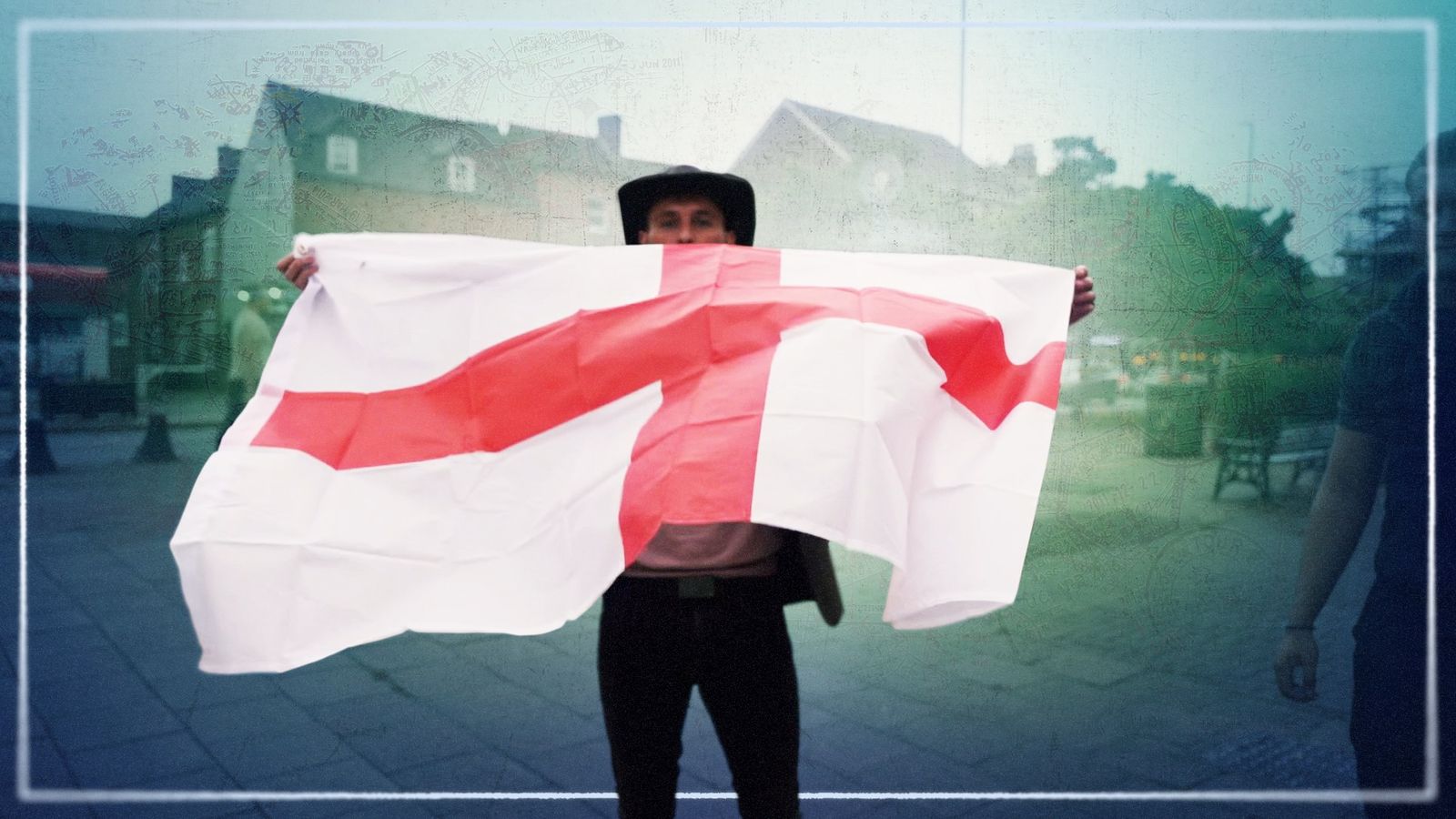 On the streets with England's flag-raisers - as one claims link to Tommy Robinson | UK News