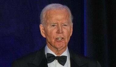 Mr Biden at an event in Chicago on 31 July 2025. Pic: AP