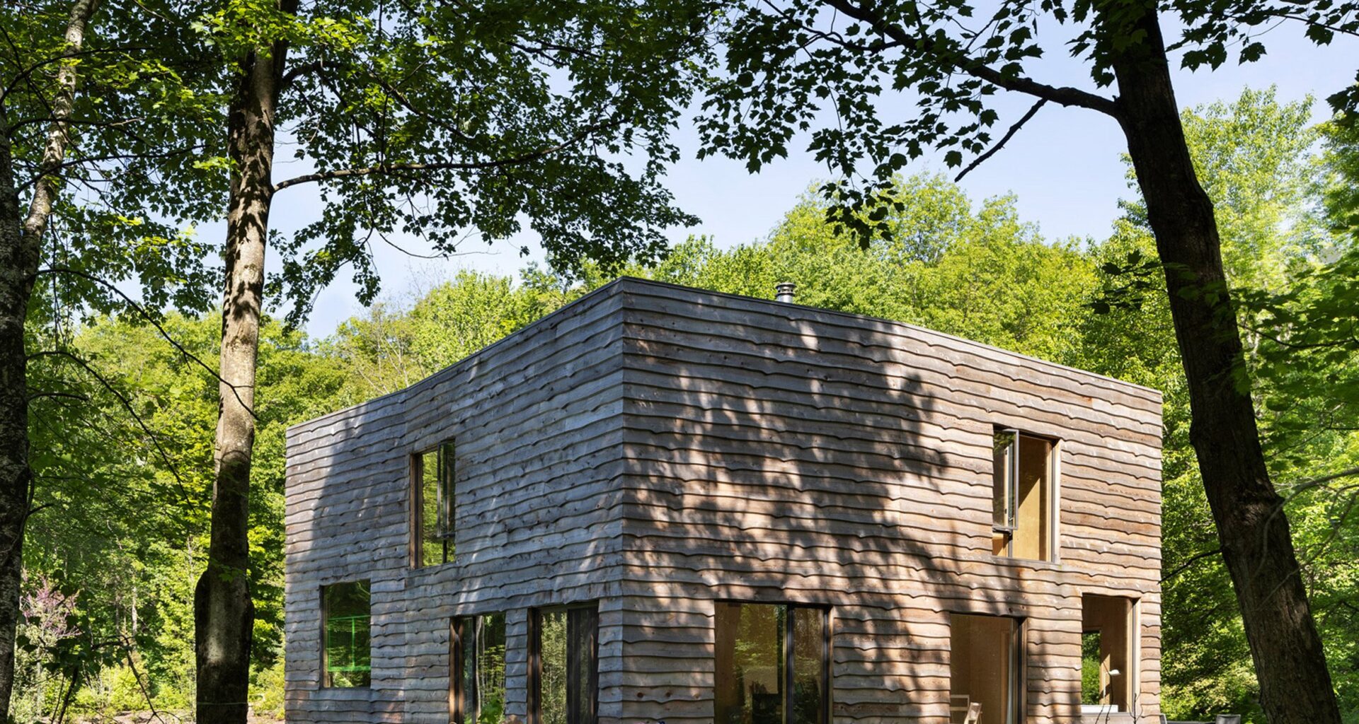 nArchitects finishes CLT House with "cladding used by early settlers"