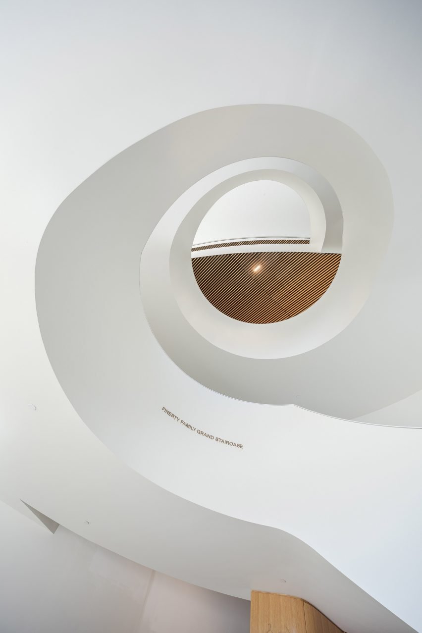 Staircase within the newly-renovated Powell Hall