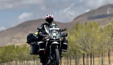 Motorcyclist who travelled through 17 countries on round-the-world trip has bike stolen in UK
