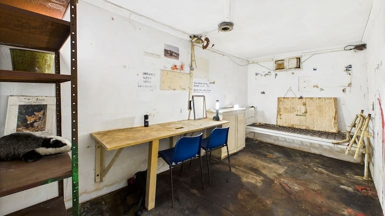 The inside of a Cold War era bunker is seen in Bristol, England.