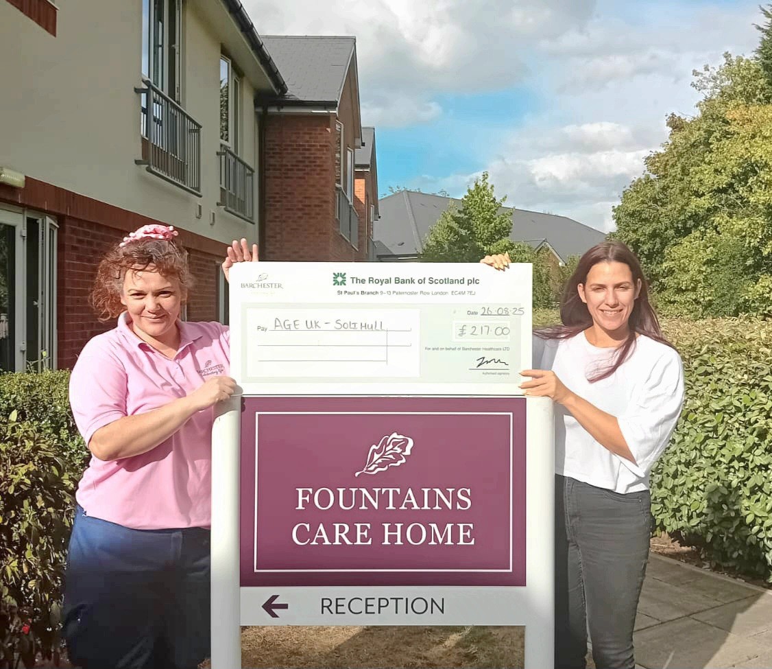 Shirley care home boosts funds for Age UK Solihull at summer fair