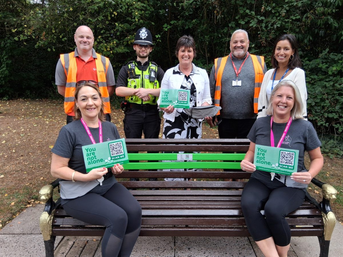New Solihull buddy bench encourages park users to look after mental health