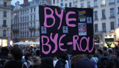 Demonstrators celebrate across France after Bayrou government falls