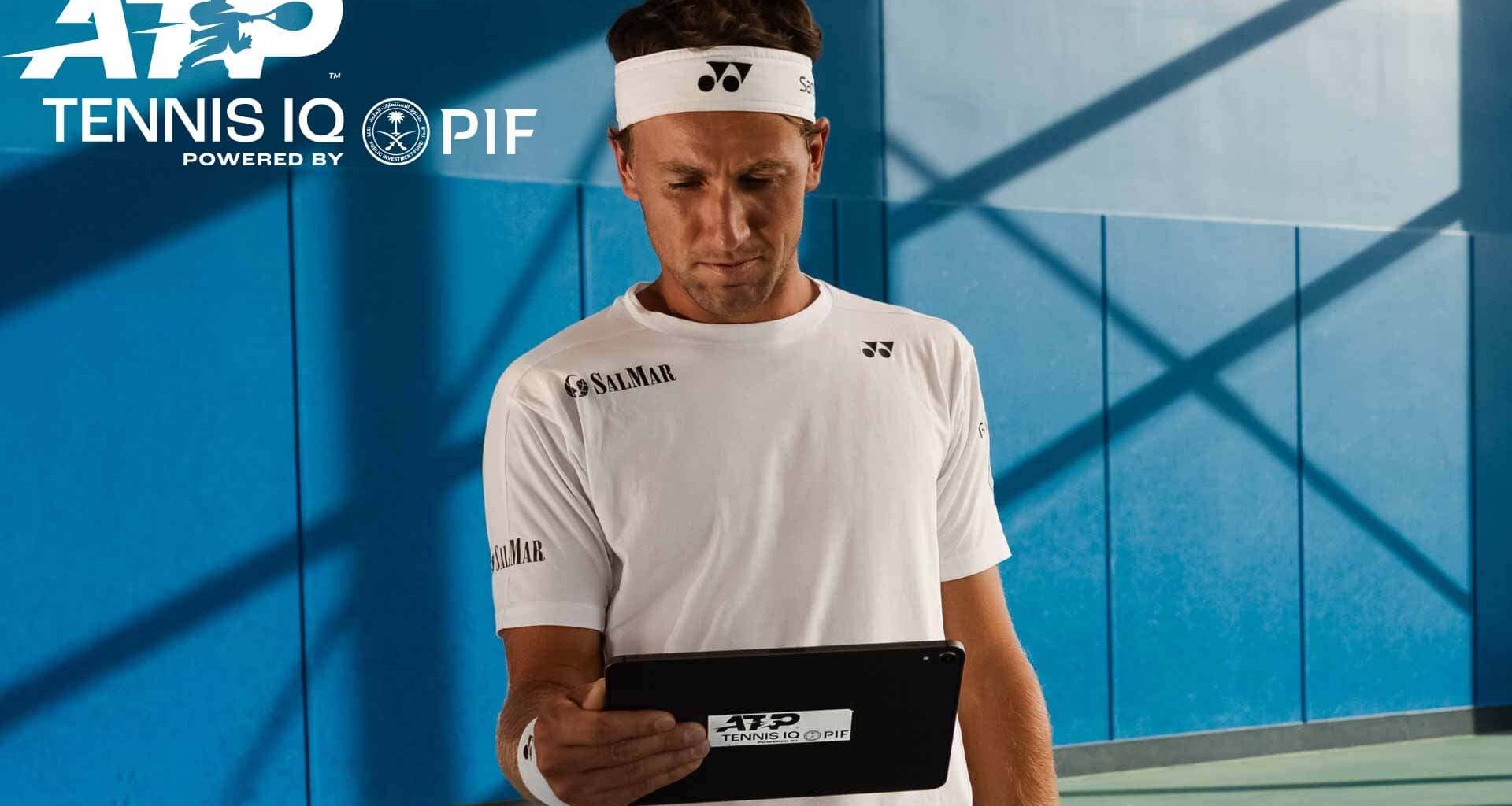 Casper Ruud uses ATP Tennis IQ powered by PIF to gain key insight into his opponent's tactical tendencies.