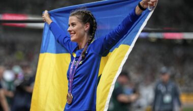 High jumper Yaroslava Mahuchikh of Ukraine calls herself an 'ambassador'