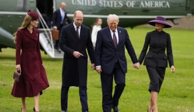 Prince and Princess of Wales at the state banquet 2025