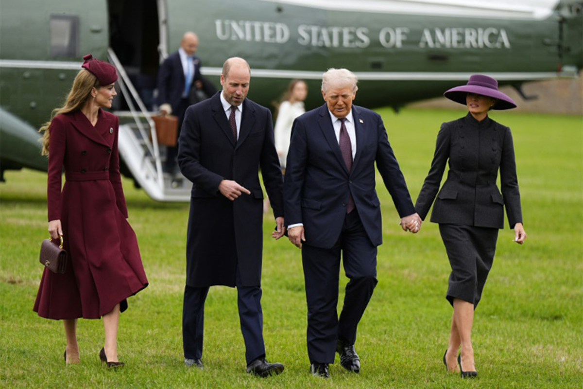 Prince and Princess of Wales at the state banquet 2025