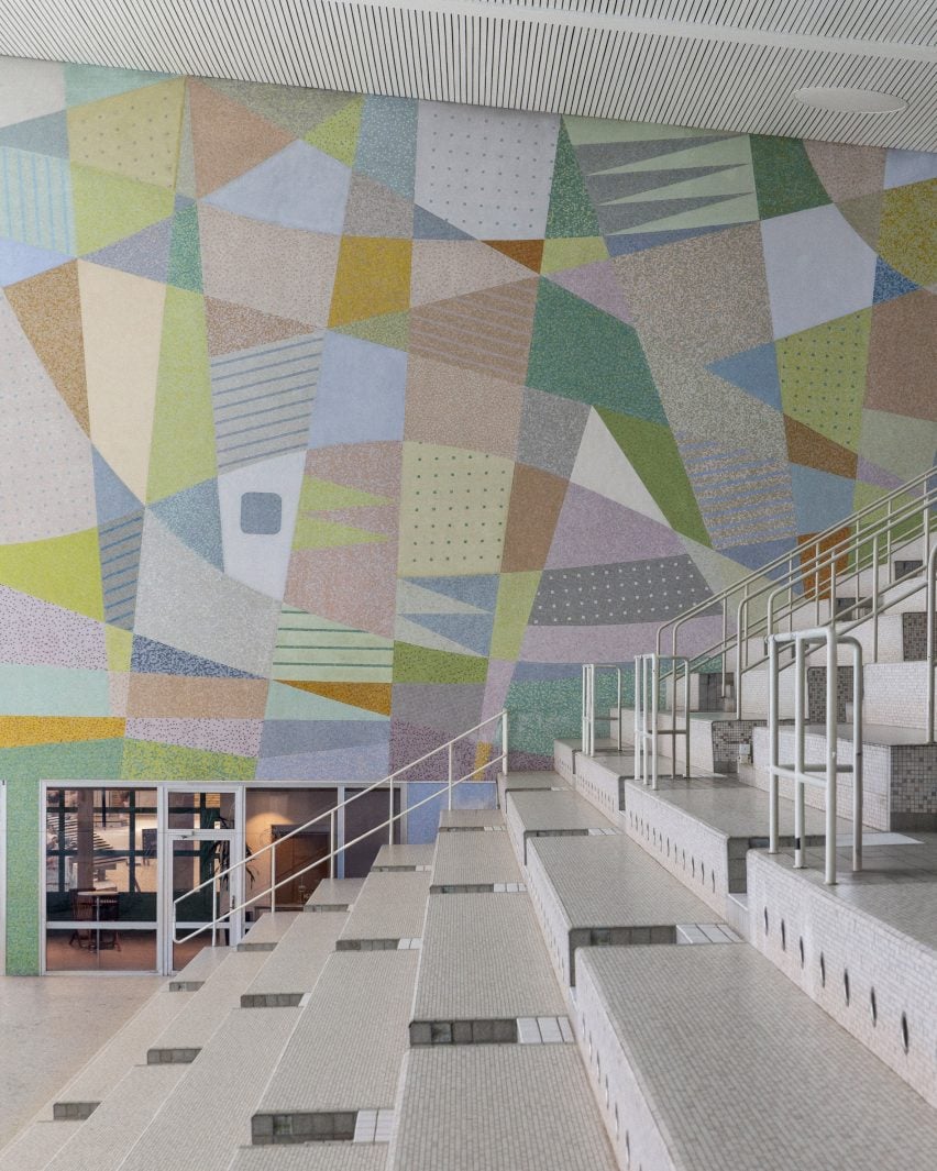 Mural at Swedish bathhouse