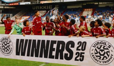 Liverpool U13s squad victorious at Virgil's Legacy Trophy in Tilburg