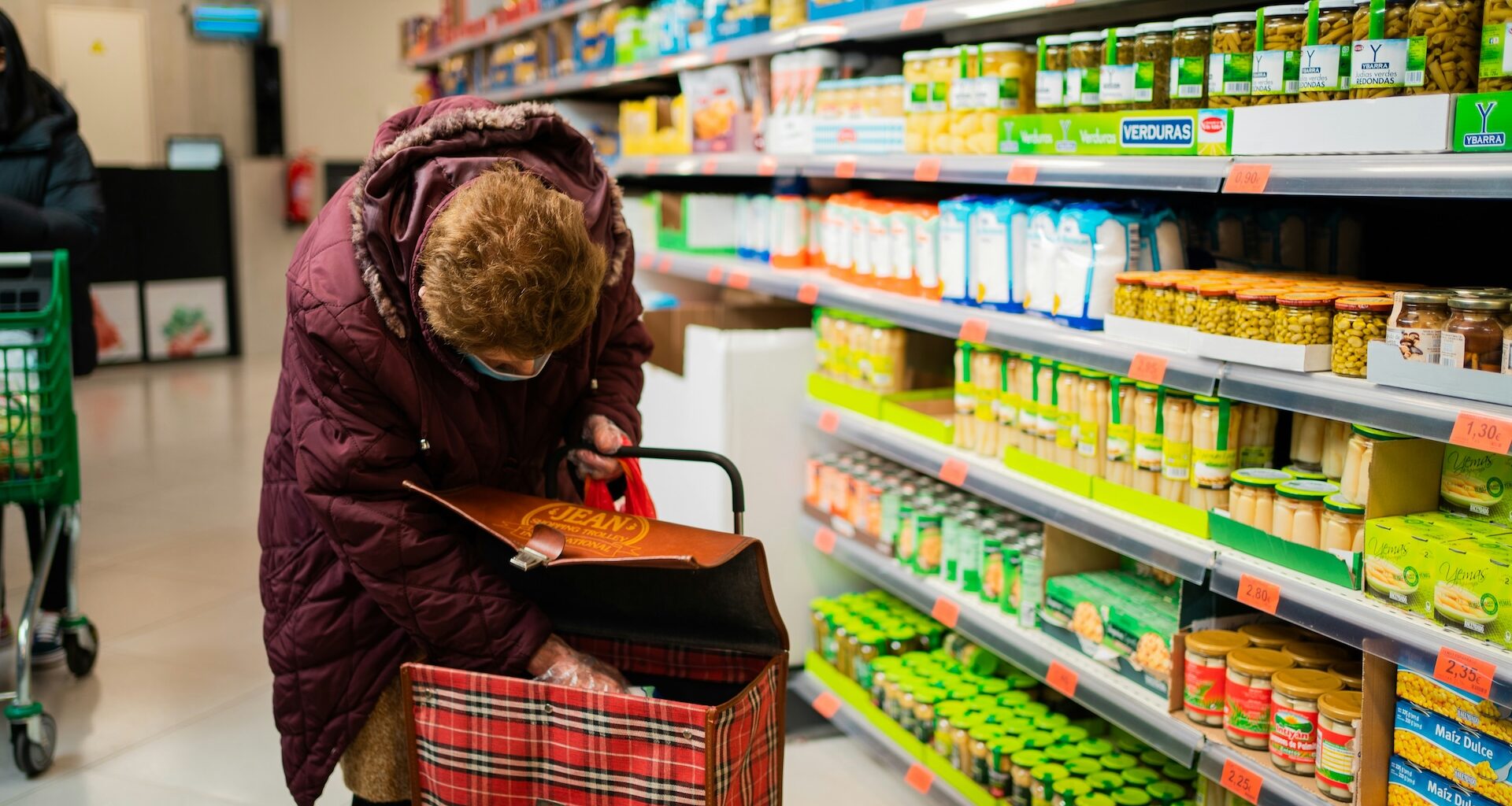 woman in supermarket