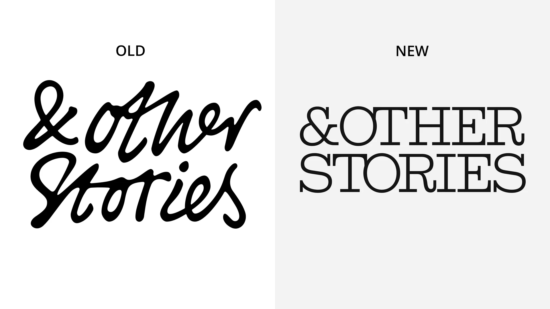 &amp; Other Stories old vs new logo