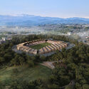 VUILD Designs Timber Stadium in Fukushima Drawing on Japanese Traditions of Renewal - Image 2 of 12