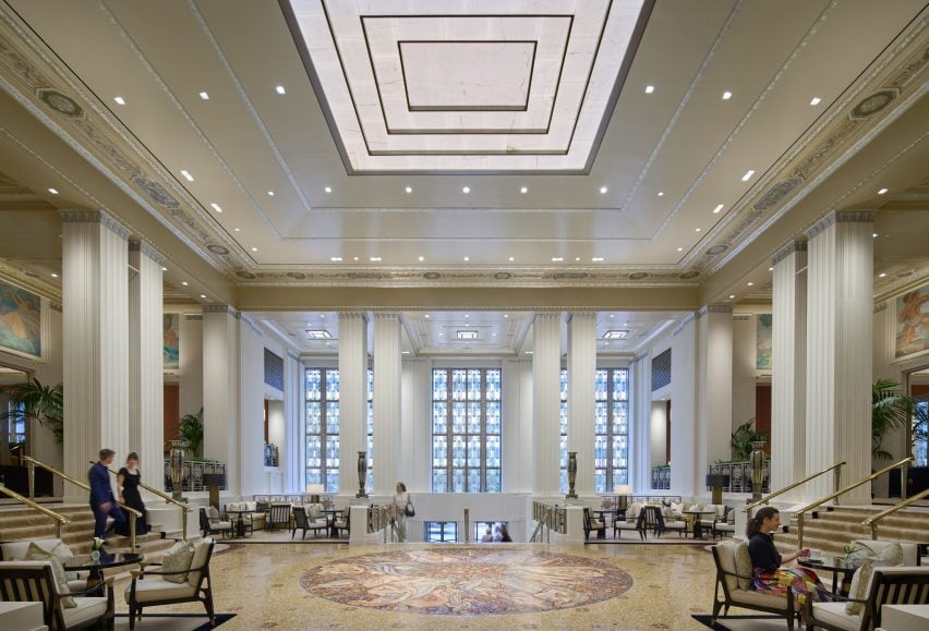 The Waldorf Astoria's Park Avenue foyer