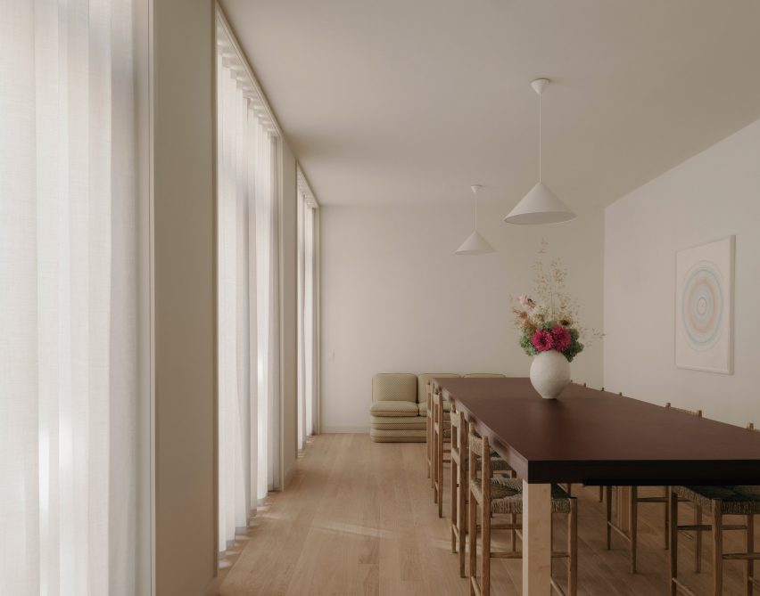 Interiors of converted police station in London