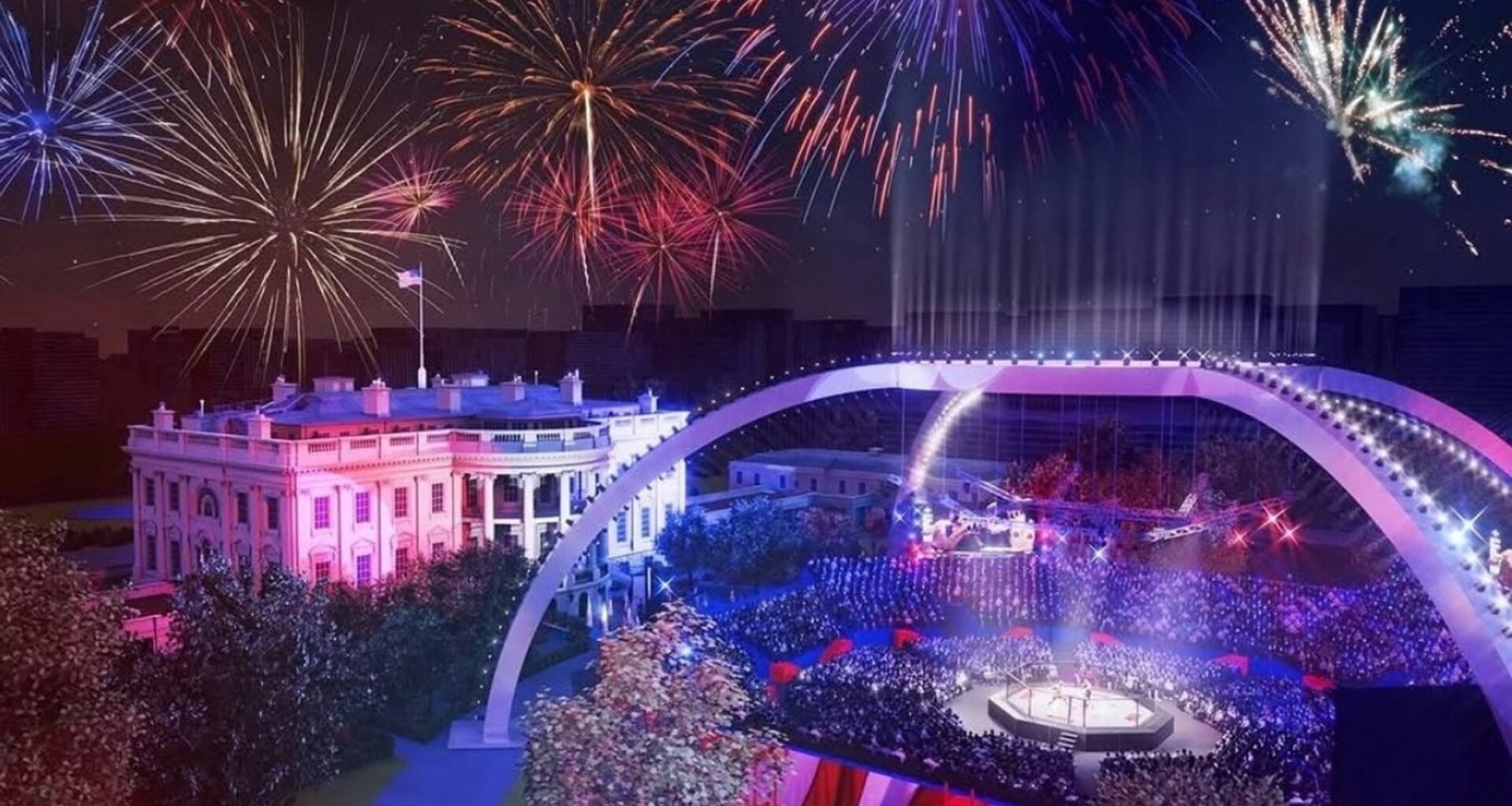 UFC reveals design of arena to be built on White House lawn