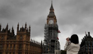 London's restored Big Ben clocktower is up for a top architecture prize